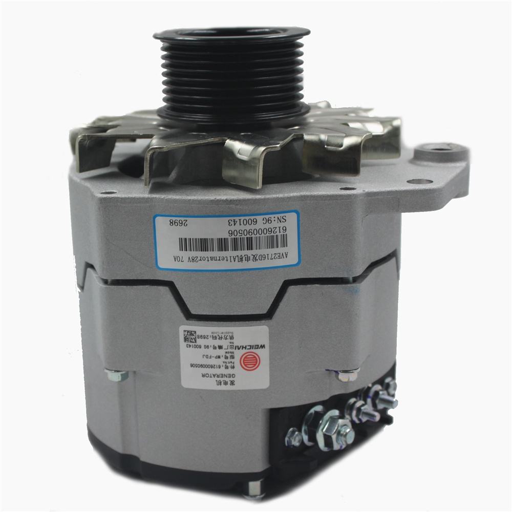 Weichai Sinotruck Shacman için 612600090506 Kamyon WD615 WP10 motor parçaları alternatörü